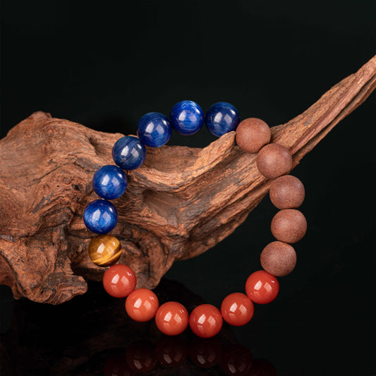 Flame & Serenity Healing Bead Bracelet